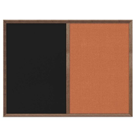 United Visual Products Slim Style Indoor Enclosed Corkboard, 12 UV500SC-SATIN-BLACK